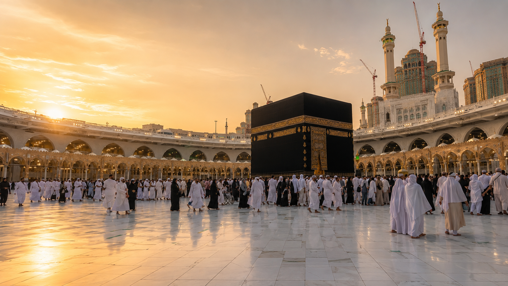 Hajj pilgrimage at Kaaba in Makkah