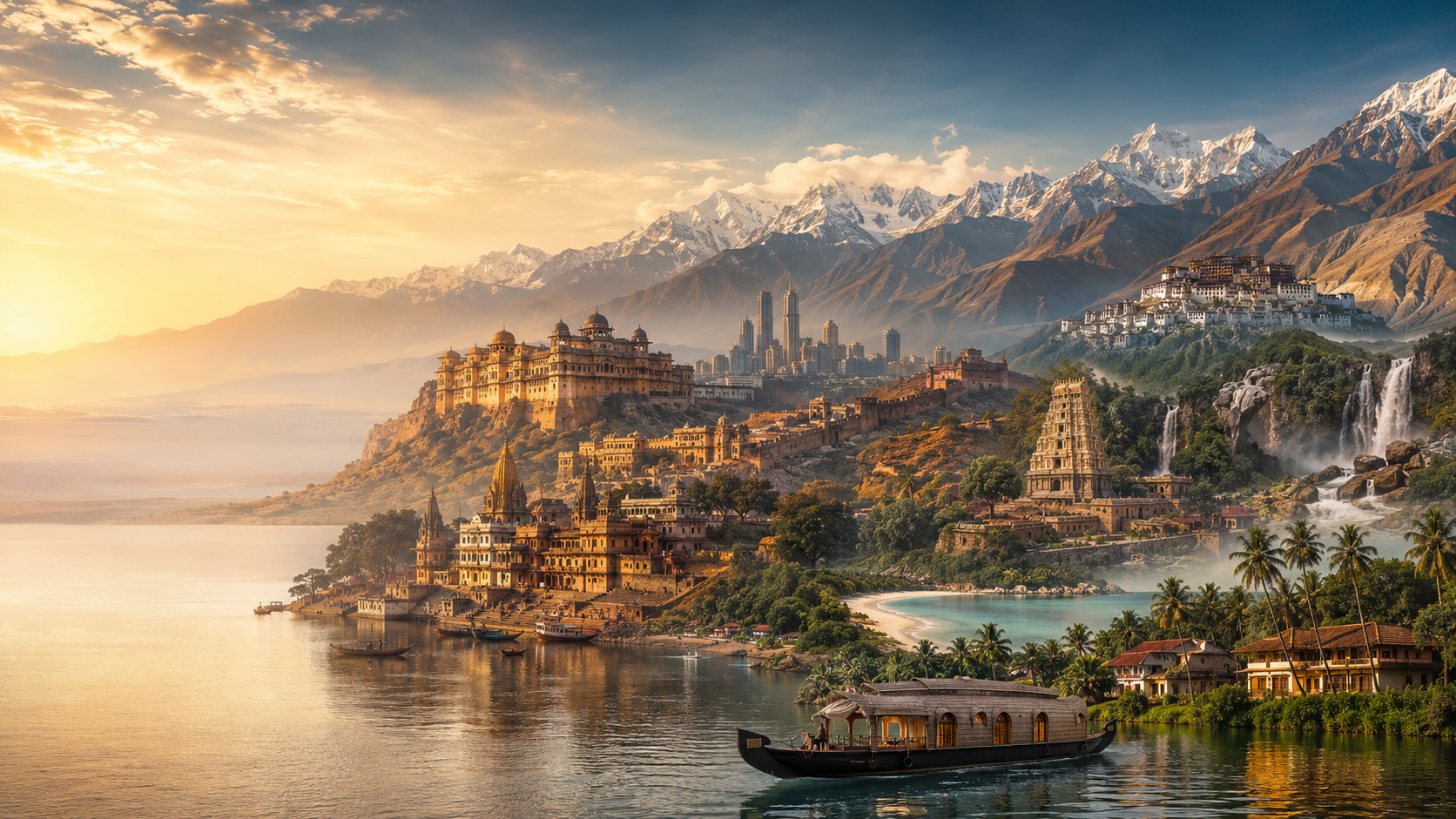 Discover India travel destinations from the Himalayas to the Indian Ocean