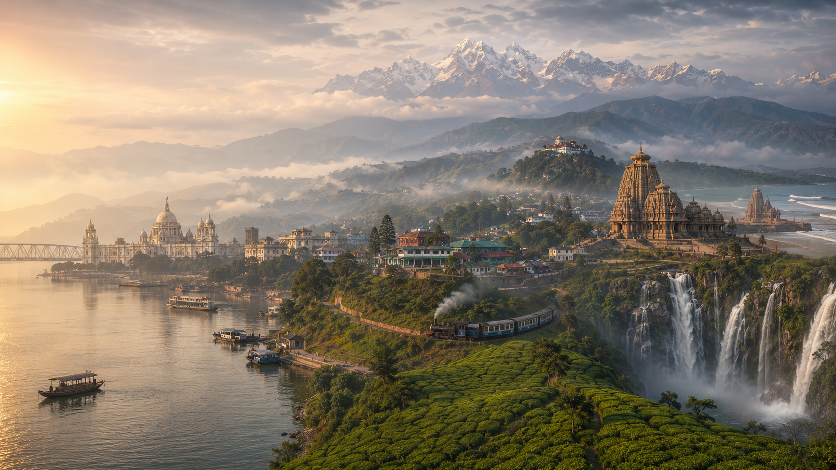 East India destinations Kolkata Darjeeling Odisha Puri Bodh Gaya and Sikkim