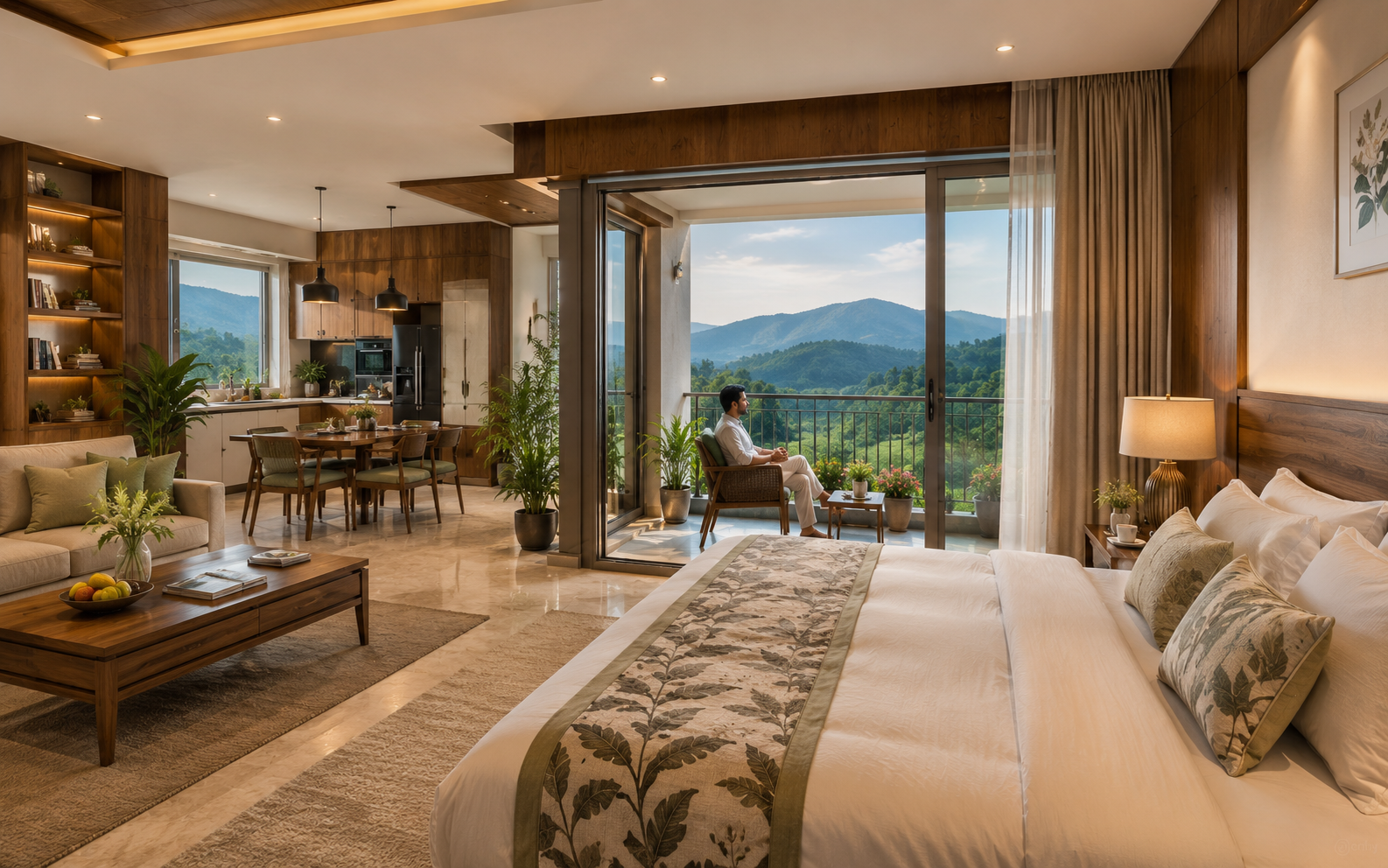 Comfortable Nestigo homestay for medical tourism patients and families in India